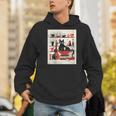 Cats Music Books Lover Essentials Red Retro Silkscreen Men Hoodie