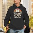 I Closed My Book To Be Here Reading Men Hoodie