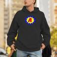 Comic Book Style Monogram Initial Letter A Superhero Men Hoodie