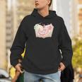 Cute Kawaii Axolotl Book Tea Lover Women Reading Cozy Art Men Hoodie