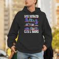 Easily Distracted By Cats And Book Bookworm Cat Lover For Men Women Men Hoodie