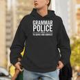 Grammar Police To Serve And Correct Book Literature Men Hoodie Grammar Police To Serve And Correct Book Literature Men Hoodie