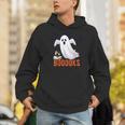 Halloween Teacher Librarian Books Reading Ghost Pun BOOOOKS Men Women Kids Men Hoodie