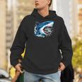Kids Shark With School Books Back To School Shark Lovers Men Hoodie