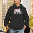 Peace Love Books Reading Men Hoodie