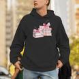 Pink Bow Books And Cherries For Book Lover Girl Women Men Hoodie