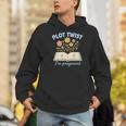 Plot Twist I'm Pregnant Literary Pregnancy Announcement Book Men Hoodie