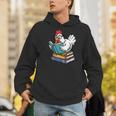 Reading Chicken Bookworm Cute Chicken With Glasses Books Men Hoodie Reading Chicken Bookworm Cute Chicken With Glasses Books Men Hoodie
