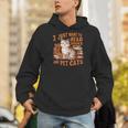 Retro I Just Want To Read Books And Pet Cats Cat Men Hoodie Retro I Just Want To Read Books And Pet Cats Cat Men Hoodie