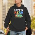 Retro Reading Teacher Book Lover Let's Read Men Hoodie