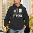 Rock Paper Scissors Nothing Beats Reading Book Lover Humor Men Hoodie