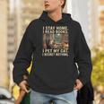 I Stay Home I Read Books I Pet My Cat I Regret Nothing Cat Men Hoodie