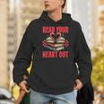 Valentine Book Read Your Heart Out Lover For Teens Kids Men Hoodie