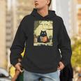 Vintage Japanese Cat Book Lovers Librarian Cat Dad Teacher Men Hoodie Vintage Japanese Cat Book Lovers Librarian Cat Dad Teacher Men Hoodie
