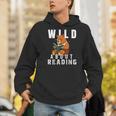 Wild About Reading Love Books Nerd Bookworm Librarian Men Hoodie