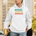 Books Coffee Repeat Men Hoodie Books Coffee Repeat Men Hoodie