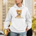 Cute Chihuahua Reading Dog Book Lover Animal Graphic Baby Premium Tri-Blend Men Hoodie