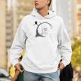 Cute Ghost Swinging Reading Book Halloween Ghost Costume Men Hoodie