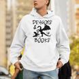 Dragons & Books Reading Men Hoodie