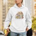 Easily Distracted By Books And Cats Men Hoodie