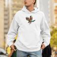 Easily Distracted By Hawks & Books Lover Falcon Bird Men Hoodie