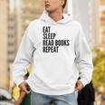 Eat Sleep Read Books Repeat Book Reader Men Hoodie