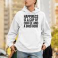 Happiness Is A Cup Of Coffee And A Good Book Reading Men Hoodie