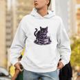 I'm An Indoor Cat Cute Witch Kitten With Books And Candles Men Hoodie
