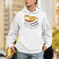 Leopard Gecko Sleeping Books Reading Geckos Men Hoodie