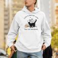 Life Is Better With Tea Cats And Books Cat Sayings Men Hoodie Life Is Better With Tea Cats And Books Cat Sayings Men Hoodie