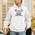 I Lift So I Can Carry More Books Gym Reader Men Hoodie