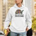I Love Turtles Easily Distracted By Turtles And Books Nerds Men Hoodie