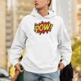 POW Comic Book Font Action Hero BAM BANG BOOM POW Men Hoodie