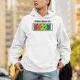Powered By Books Bookworm Librarian Reading Men Hoodie