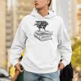 Raven Crow Book Aesthetic Dark Academia Bookworm Men Hoodie Raven Crow Book Aesthetic Dark Academia Bookworm Men Hoodie