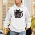 SataniCat Pentagram Cat Satan Demon Necronomicon Book Lover Men Hoodie