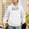 Unreliable Narrator Literary Book Author Bookworm Writer Men Hoodie