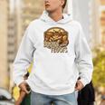 Vintage Style Maine Coon Cat Reading Books And Floofs Premium Tri-Blend Men Hoodie