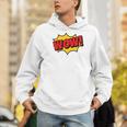 WOW Comic Book Cartoon Speech Bubble Pop Art Men Hoodie