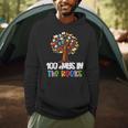 100 Days In The Books Tree Of Knowledge 100th Day Of School Men Hoodie