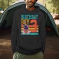 3 Year Old Birthday Boy Book Worm Reading Birthday Party Men Hoodie