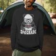 3rd Grade Back To School Panda Book Reader Teacher Heart Men Hoodie