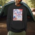 4th Of July Read Blue Patriotic Book Lovers Girl Women Men Hoodie