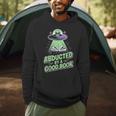 Abducted By A Good Book UFO Alien Reading Books Men Hoodie Abducted By A Good Book UFO Alien Reading Books Men Hoodie