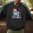 Adorable Book Lover Calico Cat With Reading Glasses Cute For Men Women Kids Men Hoodie Adorable Book Lover Calico Cat With Reading Glasses Cute For Men Women Kids Men Hoodie