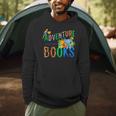 Adventure Starts With Books Jungle Animals Kids Reading Them Men Hoodie Adventure Starts With Books Jungle Animals Kids Reading Them Men Hoodie