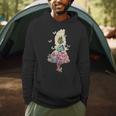 Alice In Wonderland Magical Garden Vintage Book Men Hoodie