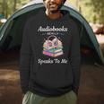 Audiobooks Listener Fun Tee Audio Book And Book Nerd Men Hoodie