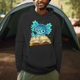 Axolotl Read Book Ambystoma Mexicanum Mexican Walking Fish Men Hoodie