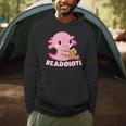 Axolotl Read Book Readolotl Ambystoma Mexicanum Walking Fish Men Hoodie Axolotl Read Book Readolotl Ambystoma Mexicanum Walking Fish Men Hoodie